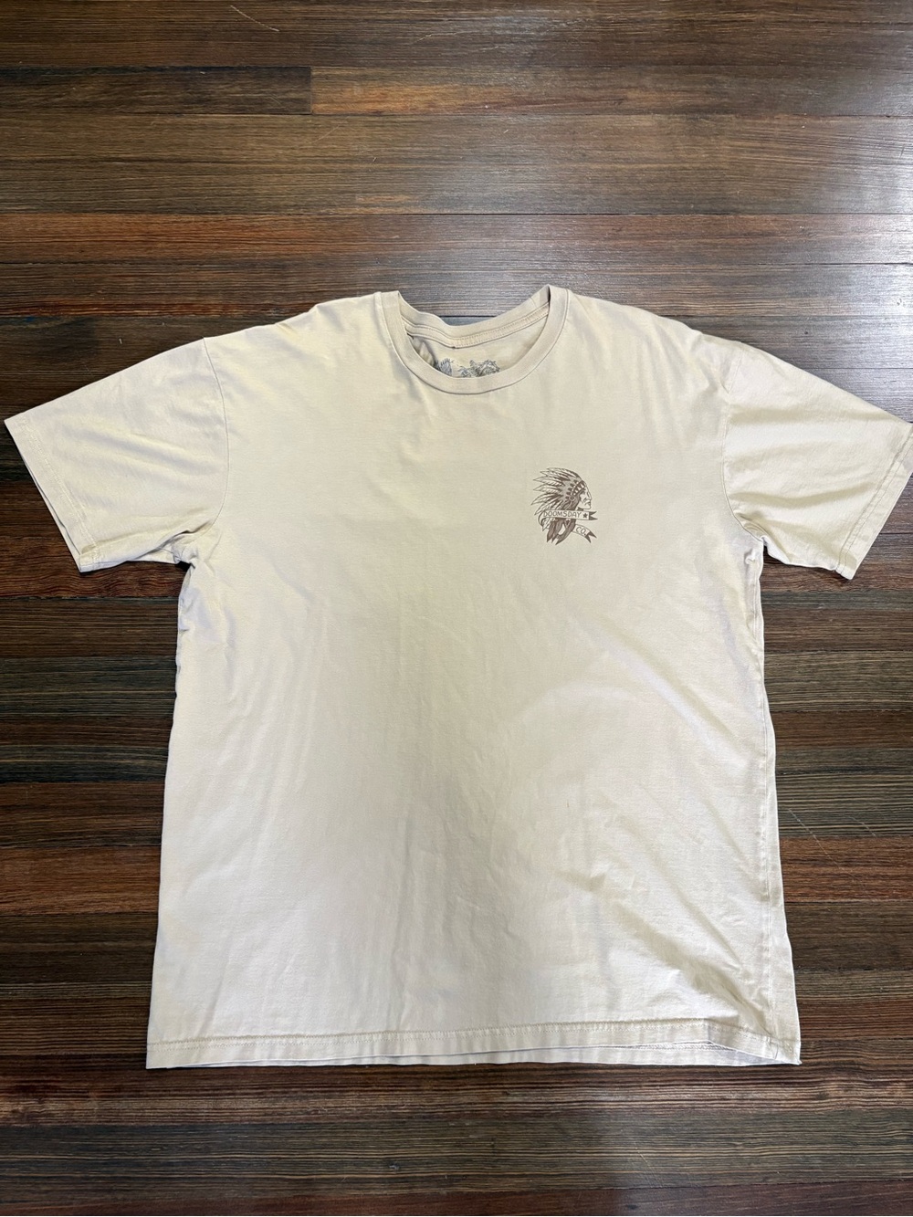 Classic Crew Neck Short Sleeve T-Shirt - Beige